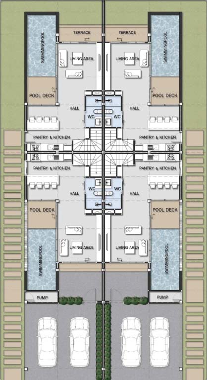 Plan of the villas