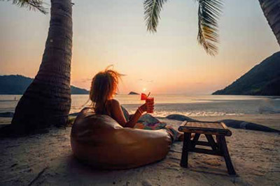 Relaxing at the beach Relaxing