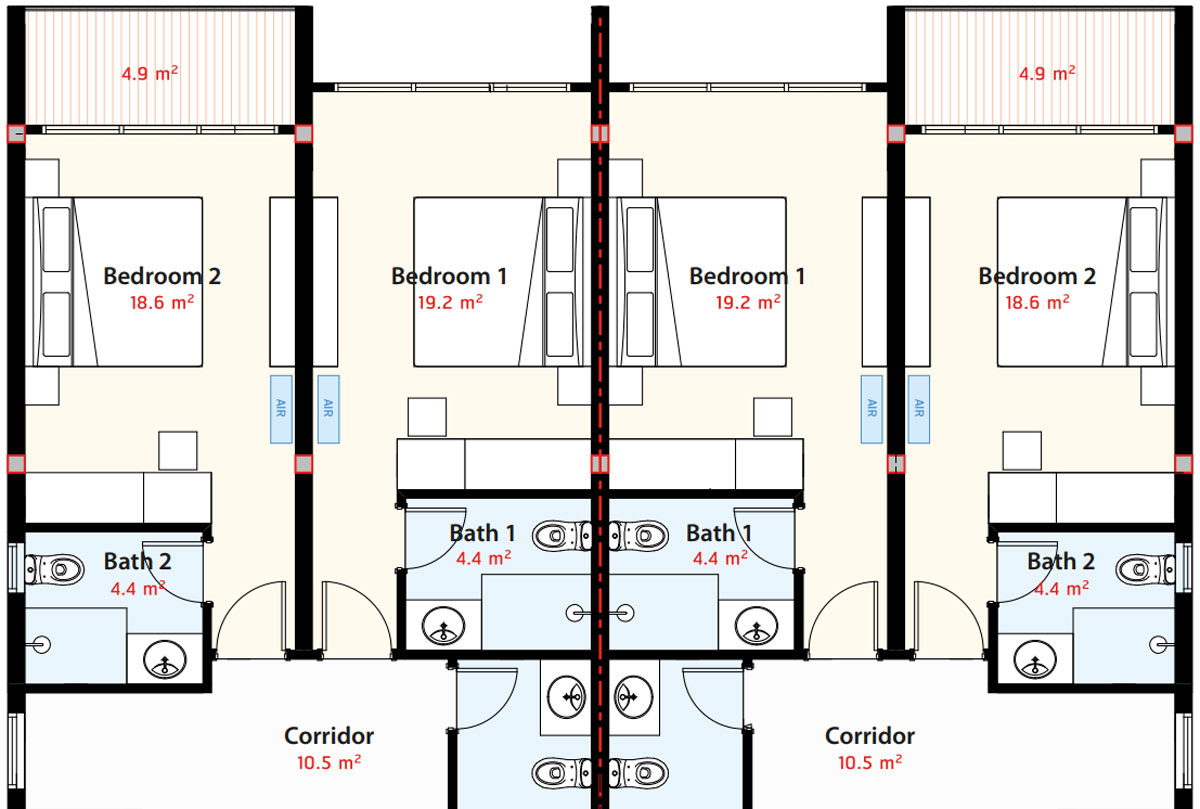 Luxury pool villa plan Plan Villa in Koh Chang